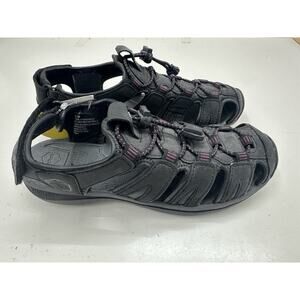 Khombu Womens Sport Sandals Size 6M Ashley Black Purple Strap On K-Comfort NWTs